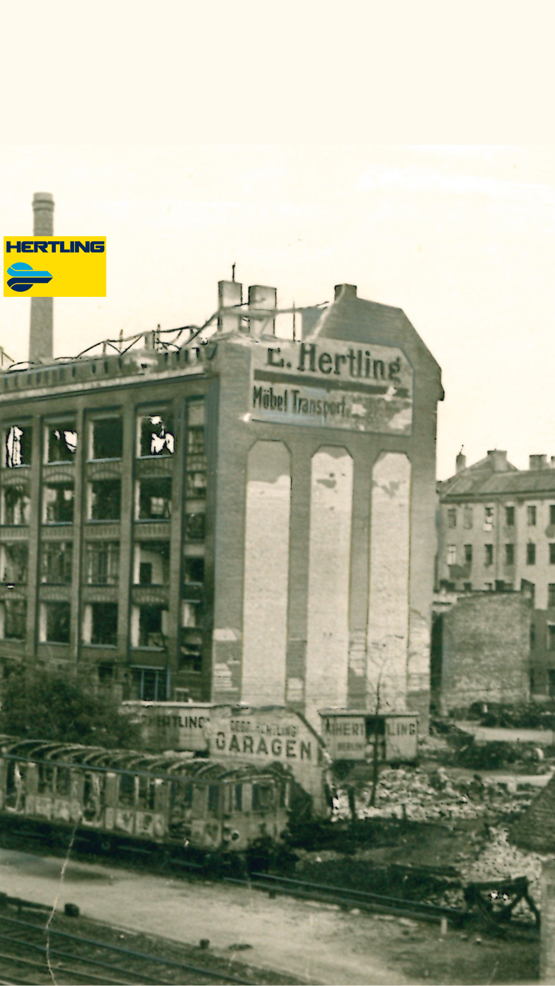 Hertling building after the 2nd world war