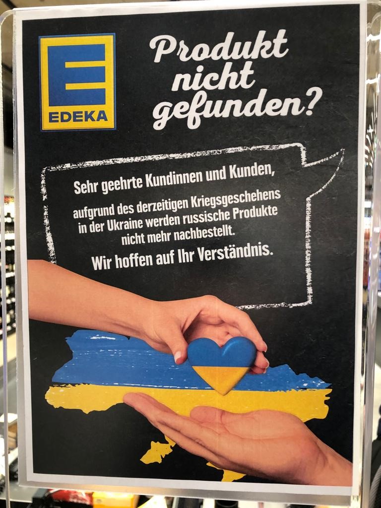 Edeka customer information about russian supply chains