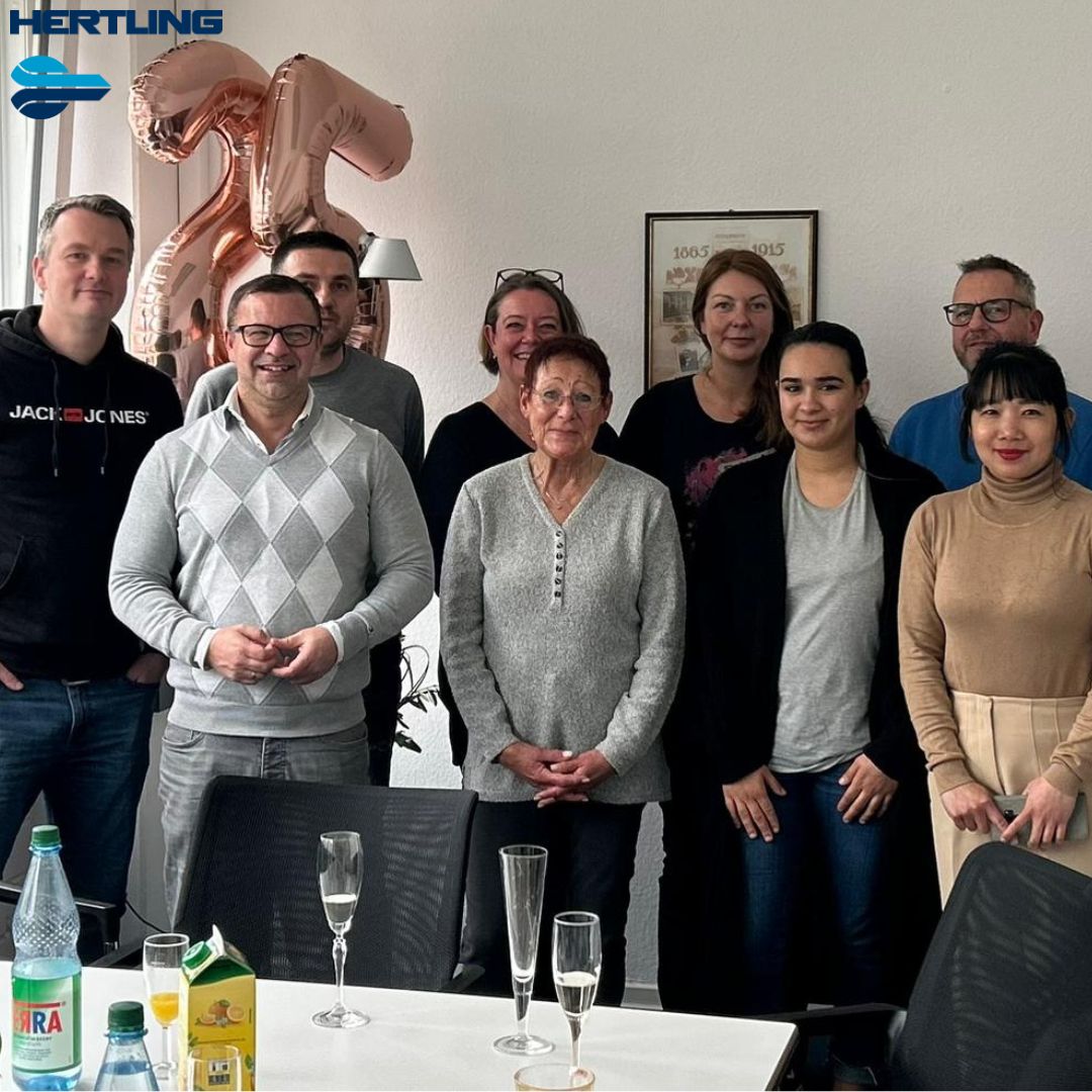 Gruppenfoto vom Frankfurter Hertling Team