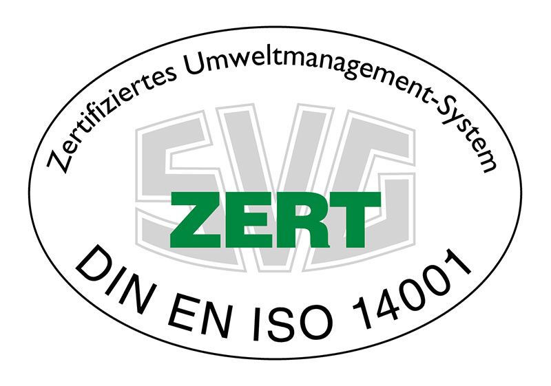 SVG ISO 14001 Zertifikat Logo