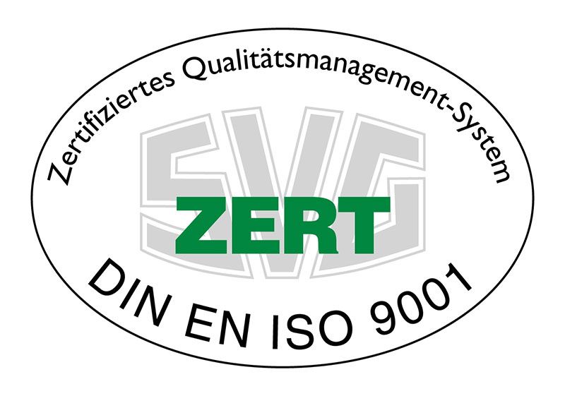 SVG ISO 9001 Zertifikat Logo